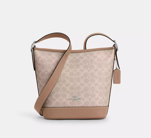 Coach Jude Duffle Bag Signature Canvas Tan