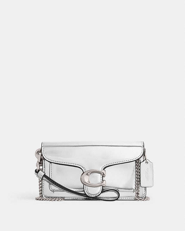 Tabby Crossbody In Silver Metallic