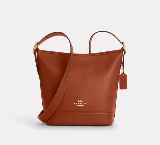 Coach Jude Duffle Bag Leather Gold