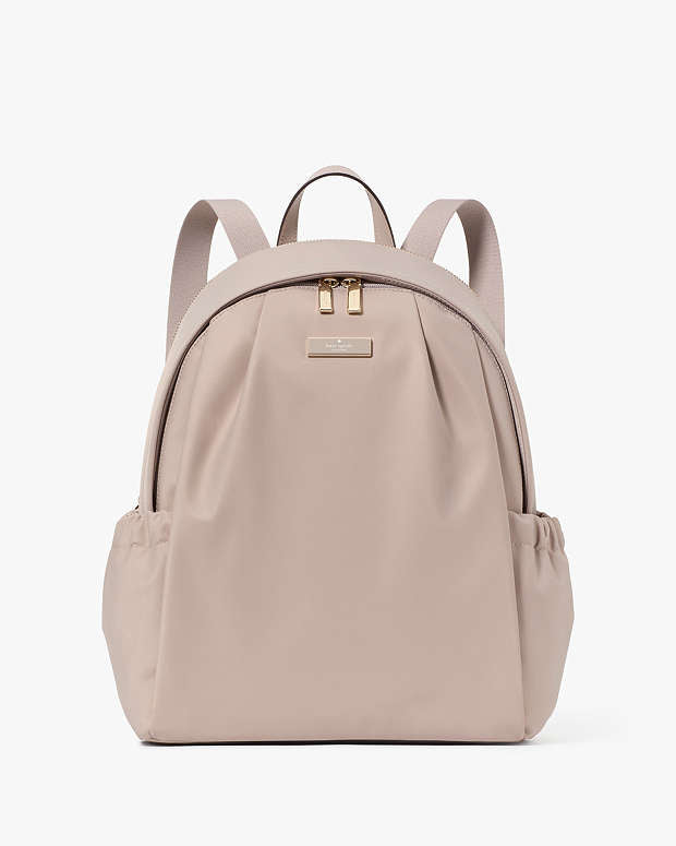 Kate Spade Carter Nylon Large Backpack Cozy Grey