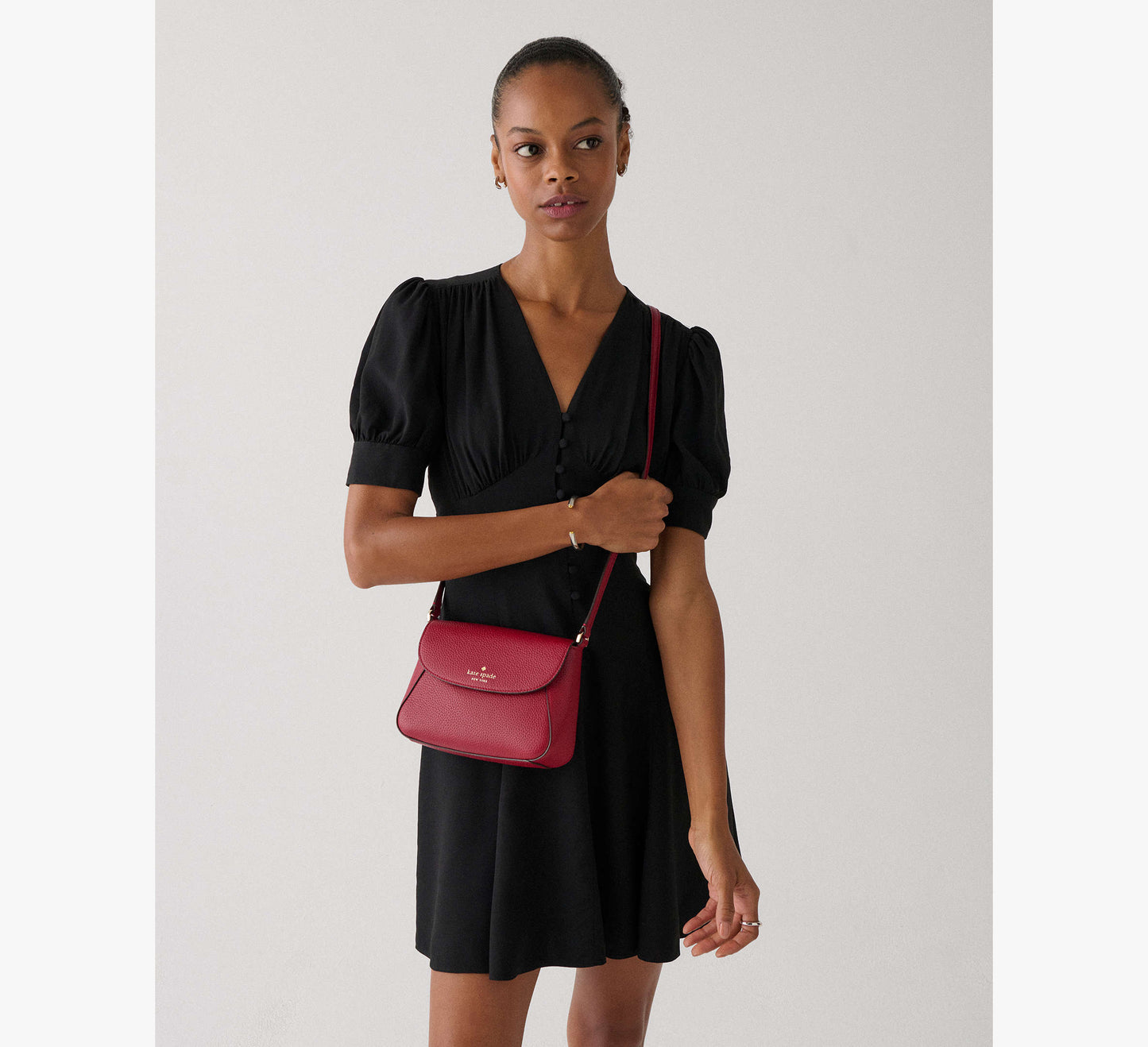 Kate Spade Monica Small Flap Crossbody Red Jam