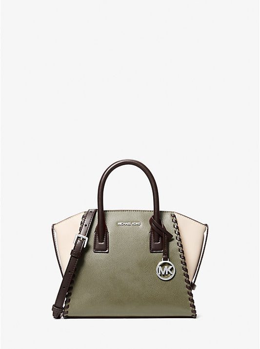 Michael Kors Avril Small Leather Satchel THYME MULTI
