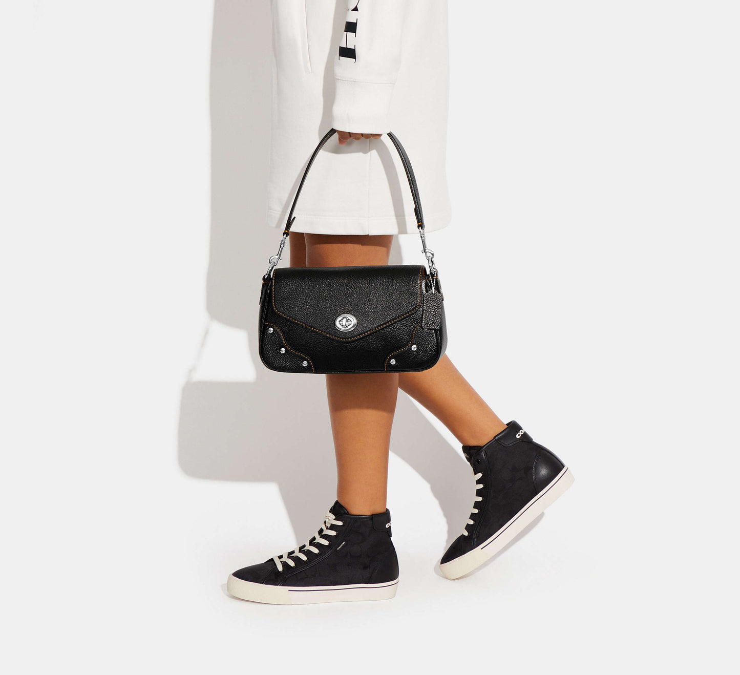 Coach Millie Shoulder Bag BLACK