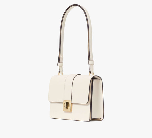 Kate Spade Phoebe Turnlock Shoulder Bag MERINGUE