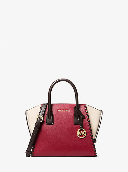 Michael Kors Avril Small Leather Satchel CHERRY MULTI