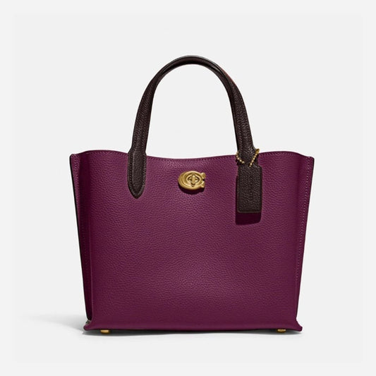 Willow Tote 24 - Deep Berry Boutique Bag (Stock Msia)