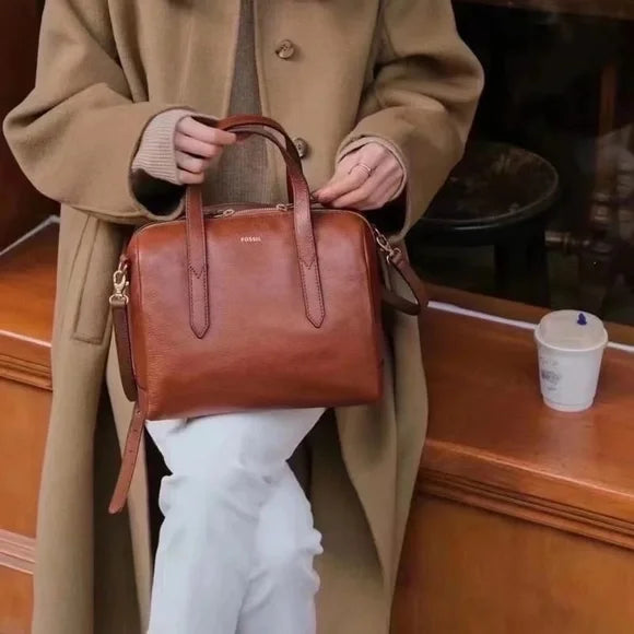 Fossil Sydney Satchel Brown