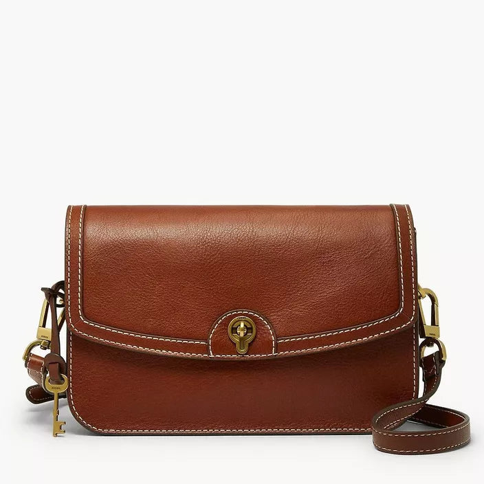 Fossil Ainsley Medium Crossbody Brown