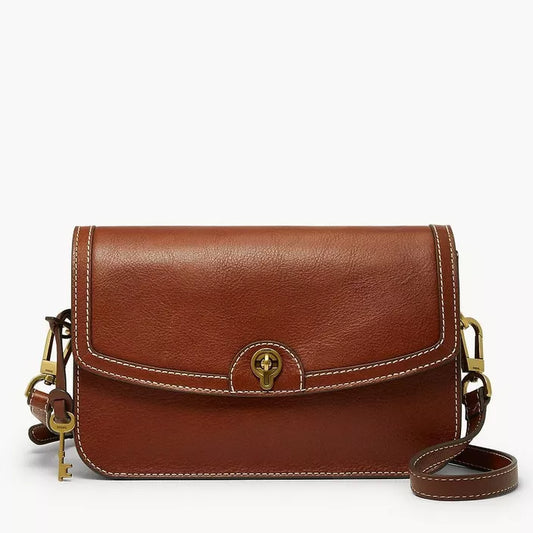 Fossil Ainsley Medium Crossbody Brown