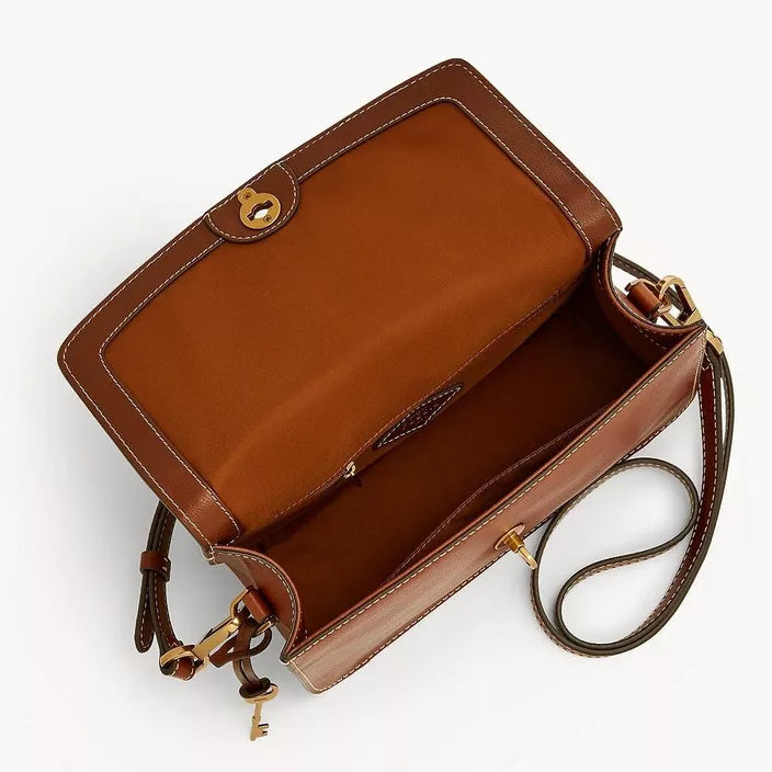 Fossil Ainsley Medium Crossbody Brown