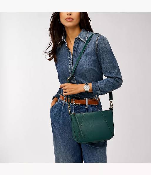 Fossil Skylar Crossbody Deep Jade