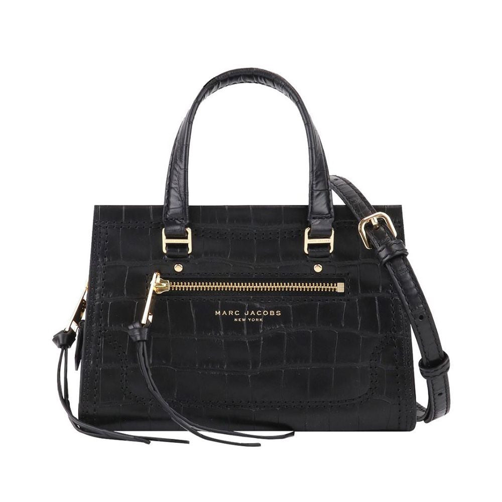 Marc Jacobs Cruiser Mini Croc Embossed Satchel Black