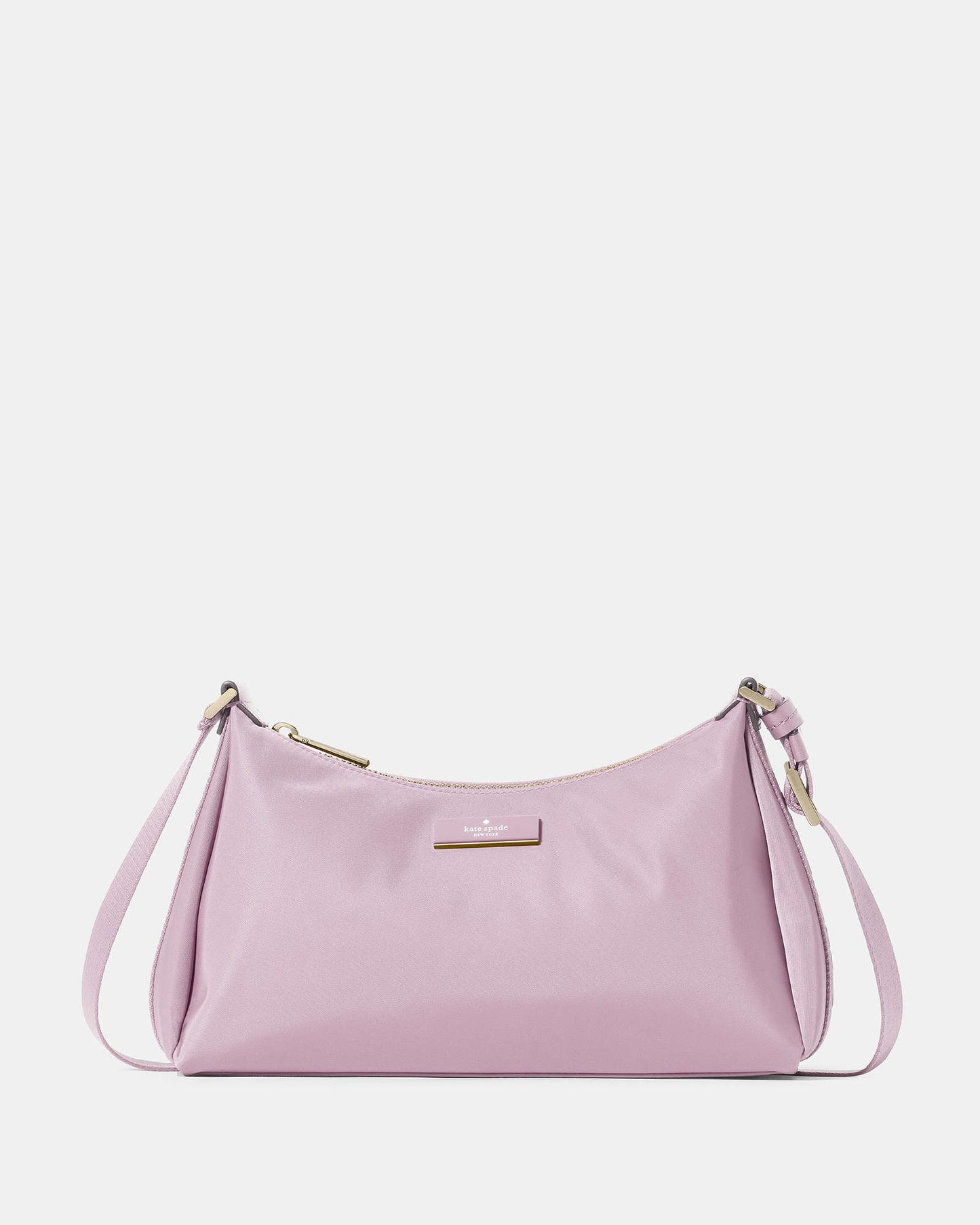 Carter Nylon Small Shoulder Bag Lavender Smoke