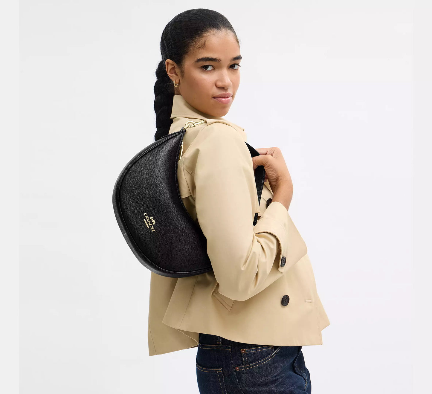 Coach Aria Shoulder Bag Leather