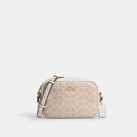 Coach Jamie Camera Bag In Signature Canvas Chalk/Sand