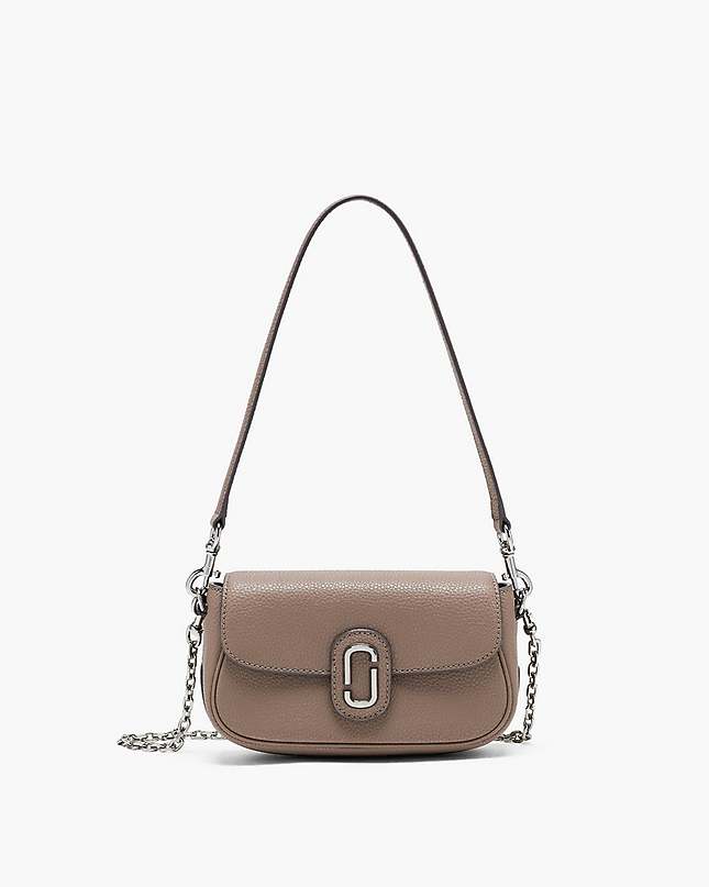Marc Jacobs THE PEBBLE CLOVER SHOULDER BAG (Boutique) - Cement
