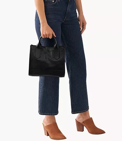 Fossil Kyler Satchel Black Stock Msia