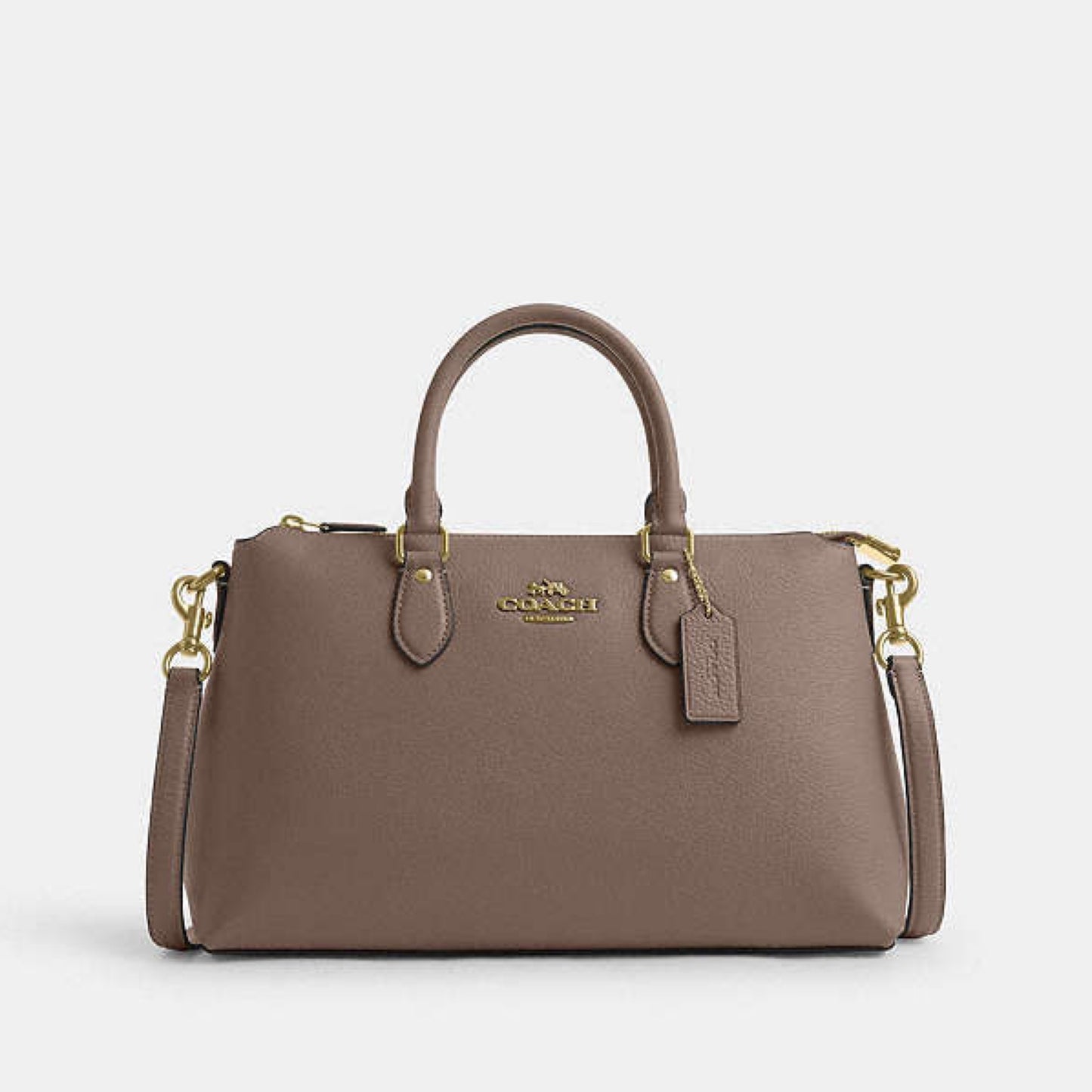 Coach Georgia Satchel Bag Dark Stone