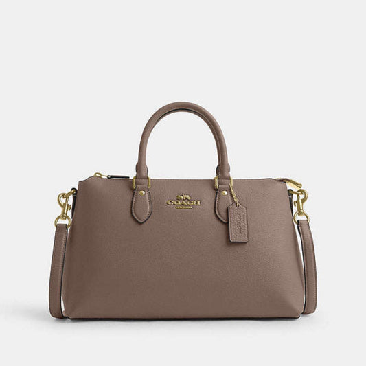 Coach Georgia Satchel Bag Dark Stone