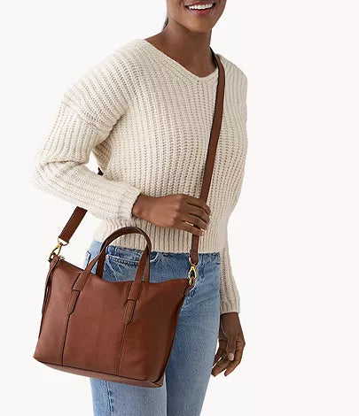 Fossil Skylar Satchel Brown