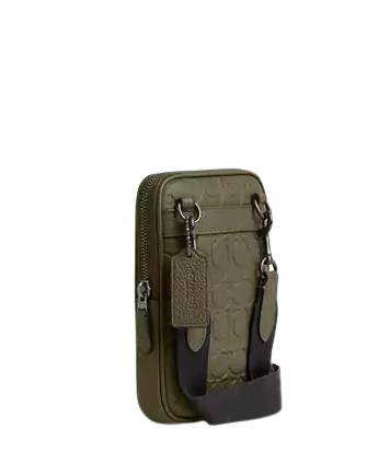 Coach ADEN CROSSBODY SIGNATURE LEATHER OLIVE