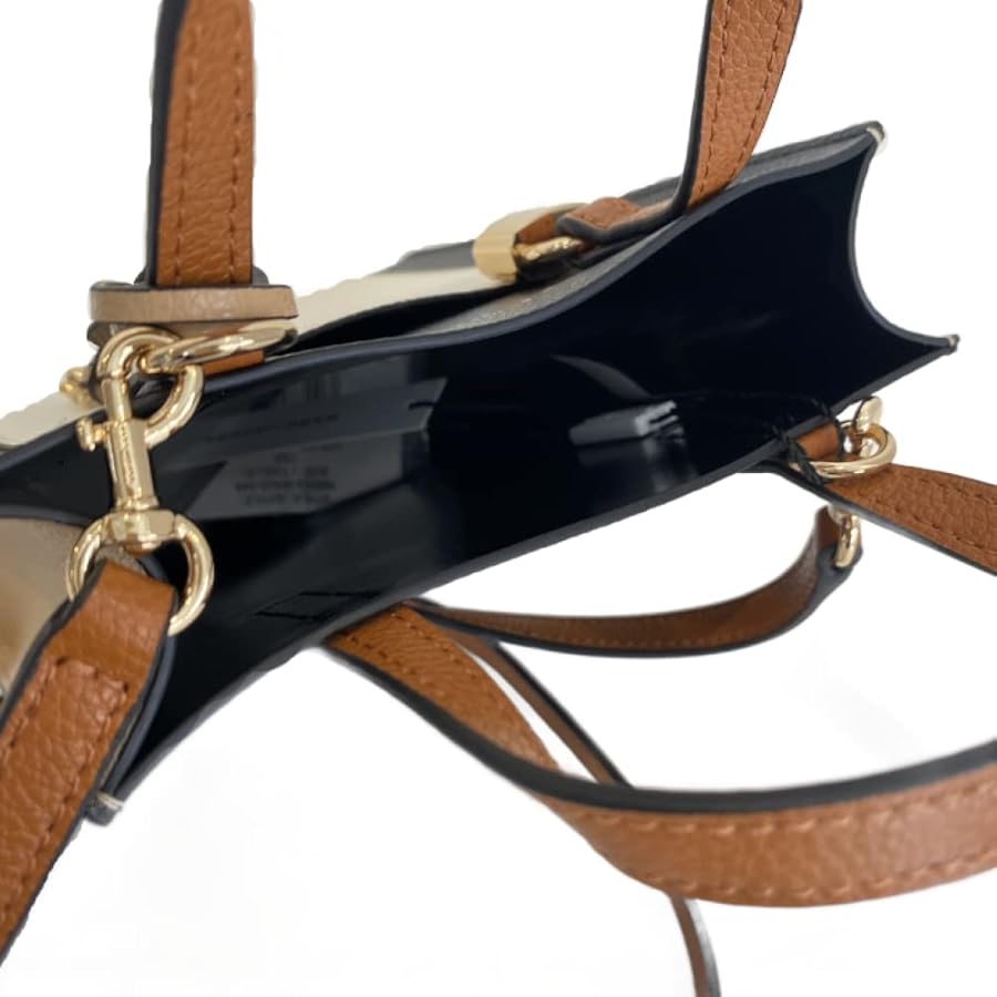 Marc Jacobs Micro Grind Leather Tote Crossbody Bag, Smoked Almond Multicolor