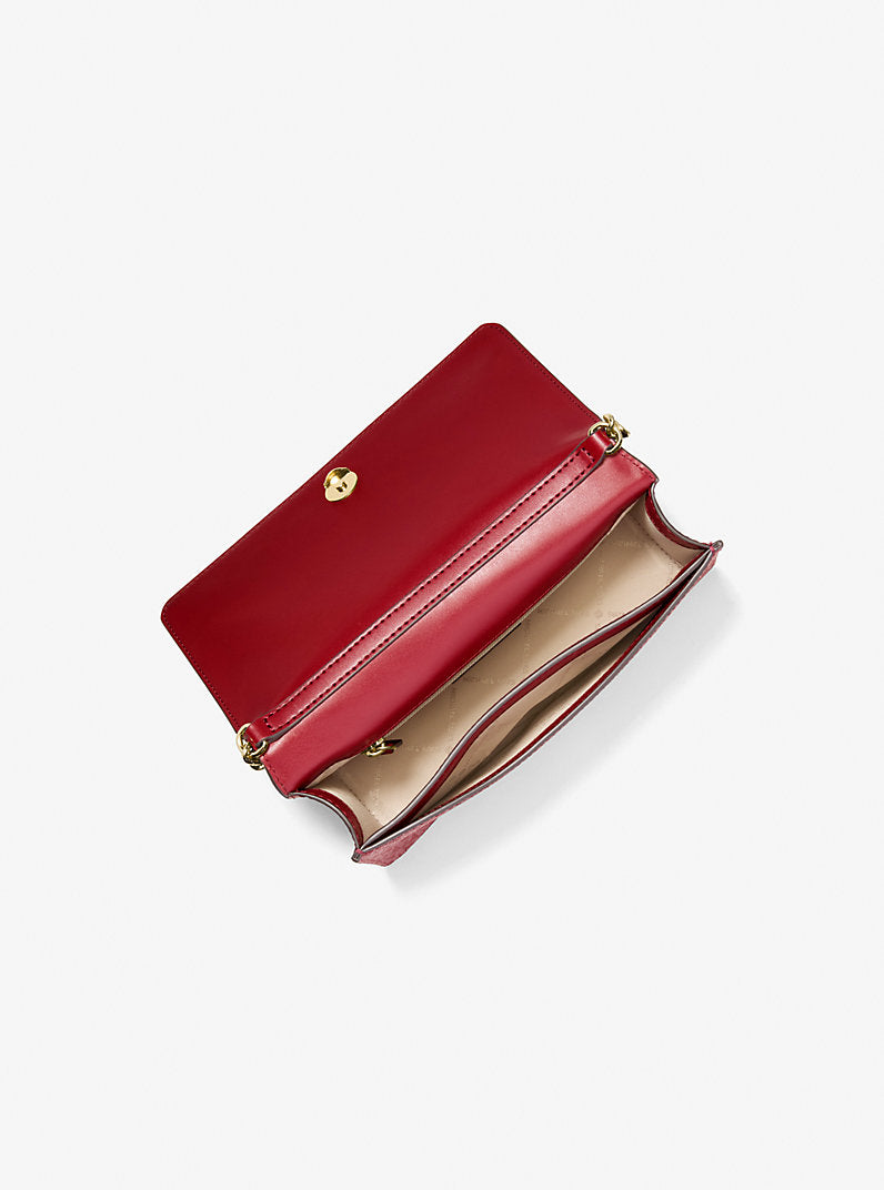 MICHAEL KORS Jet Set Medium Signature Logo Crossbody Bag Cherry