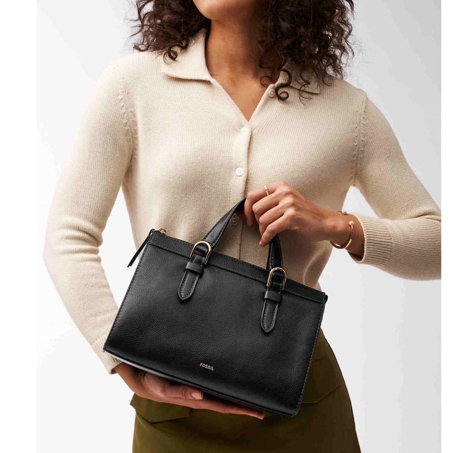 Fossil Tessa Satchel Black