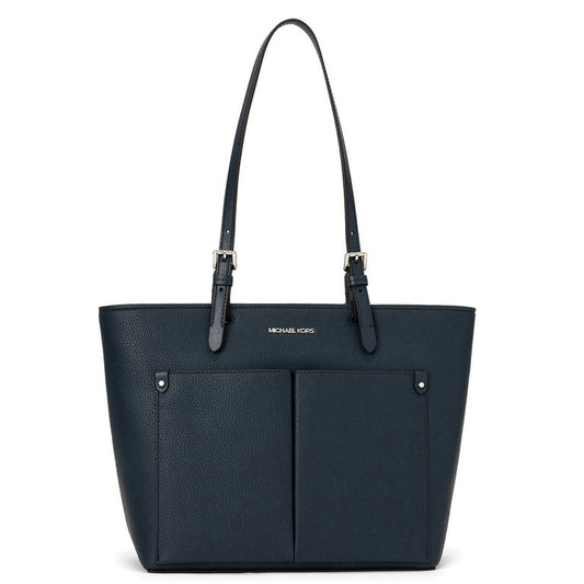 Michael Kors JETSET TRAVEL MEDIUM DOUBLE POCKET TOTE (35F3GTVT6B) NAVY