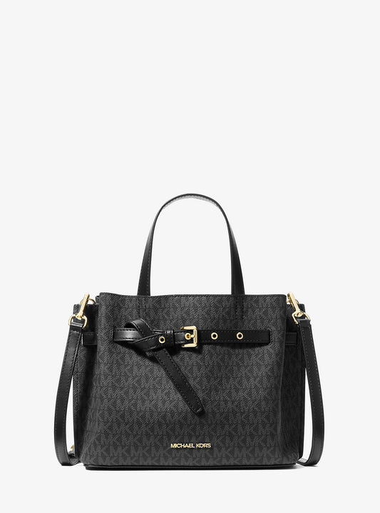 Michael Kors EMILIA SMALL SACHEL  (35H0GU5S1B) BLACK SIGNATURE