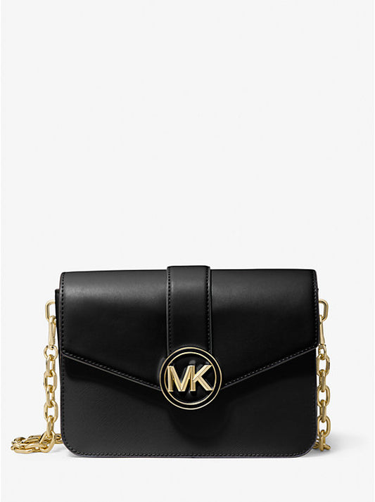 Michael Kors CARMEN MEDIUM CONVERTIBLE SHOULDER BAG (35S2GNML2L) BLACK