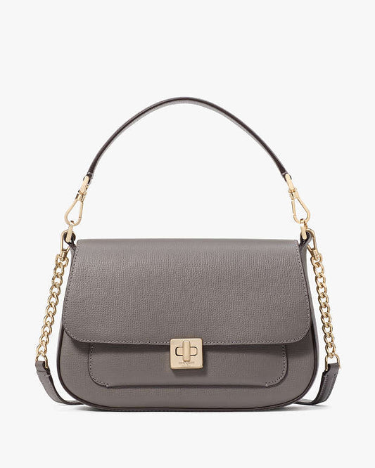 Kate Spade Phoebe Small Flap Crossbody Grey