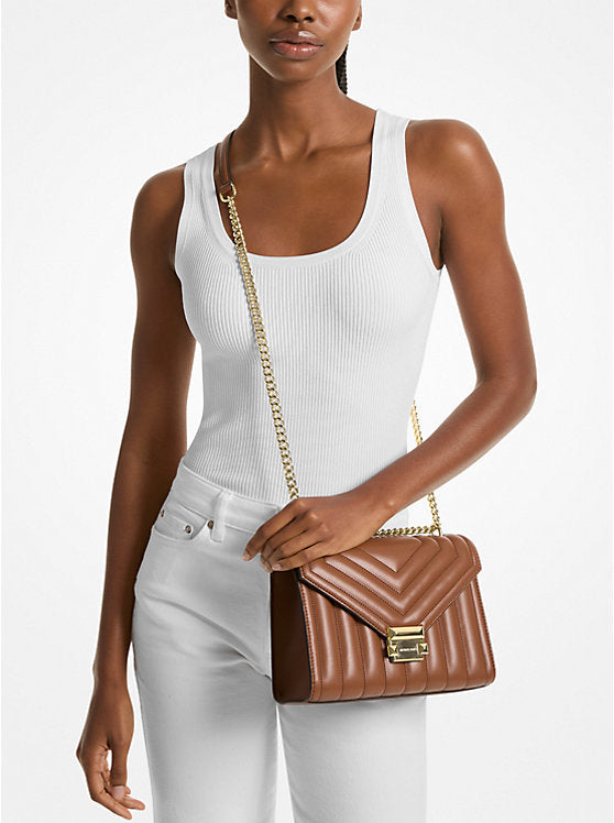 Michael Kors WHITNEY MEDIUM QUILTED SHOULDER BAG (35R4GWHL6U) LUGGAGE