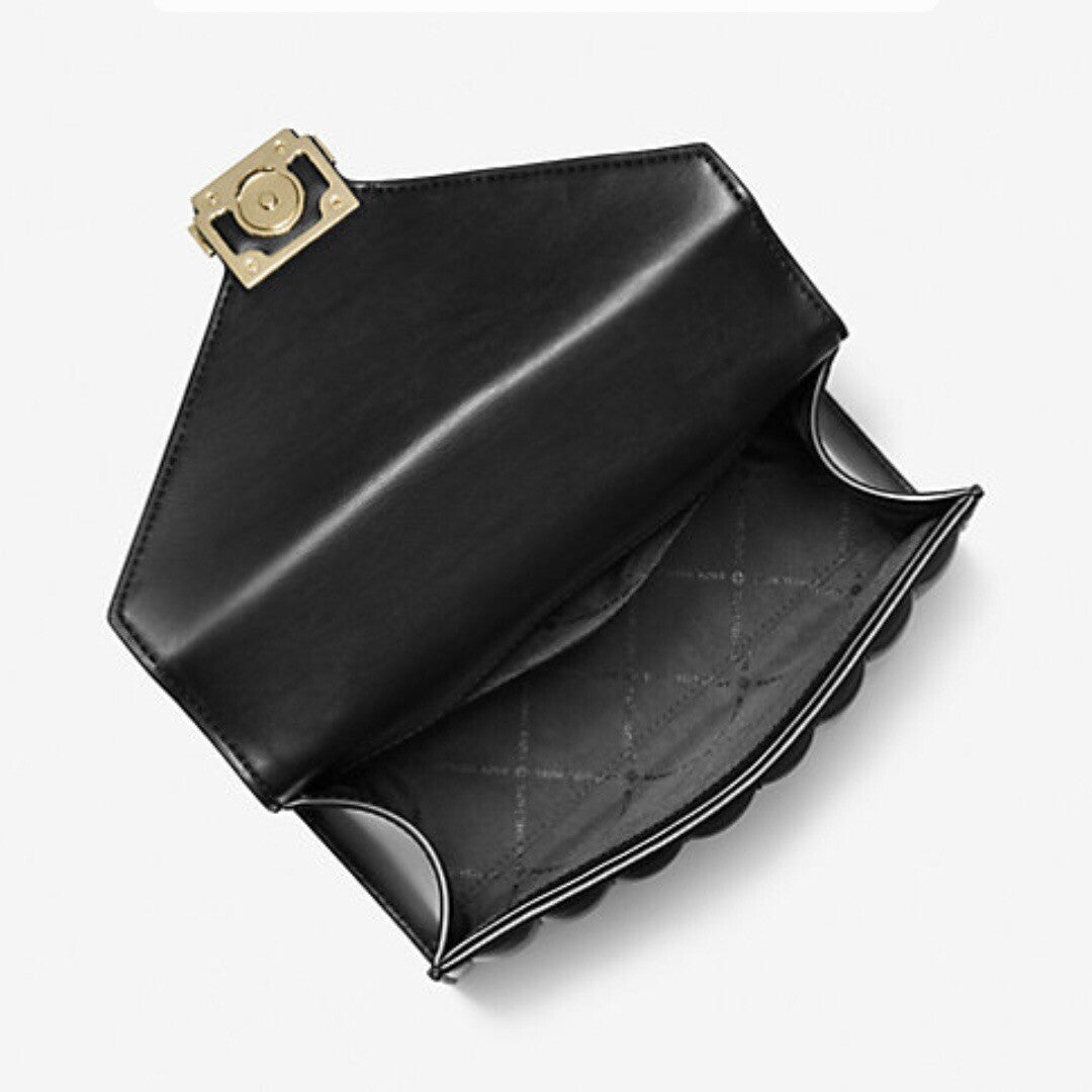 Michael Kors WHITNEY MEDIUM QUILTED SHOULDER BAG (35R4GWHL6U) BLACK NOIR