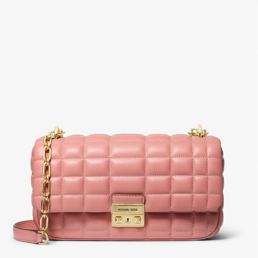 Michael Kors TRIBECA LARGE QUILTED SHOULDER BAG (30R4G2RL7L) SUNSET ROSE