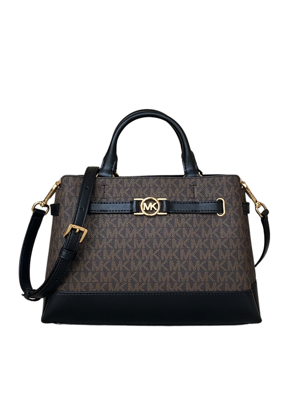 Michael Kors REED SMALL SACHEL (35F4G6RS1B) BROWN/BLACK