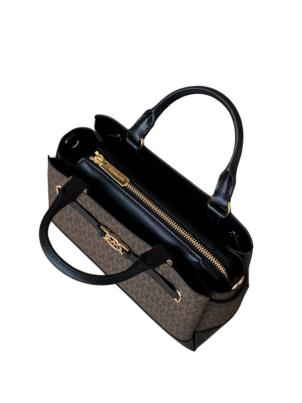 Michael Kors REED SMALL SACHEL (35F4G6RS1B) BROWN/BLACK