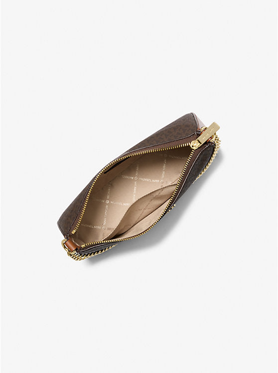 Michael Kors MEDIUM LOGO POUCH & CARDCASE GIFTSET BOX (35H1GGZD6B) BROWN SIGNATURE