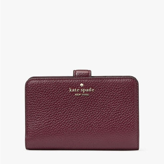 KATE SPADE LENA MEDIUM BIFOLD WALLET Cherrywood