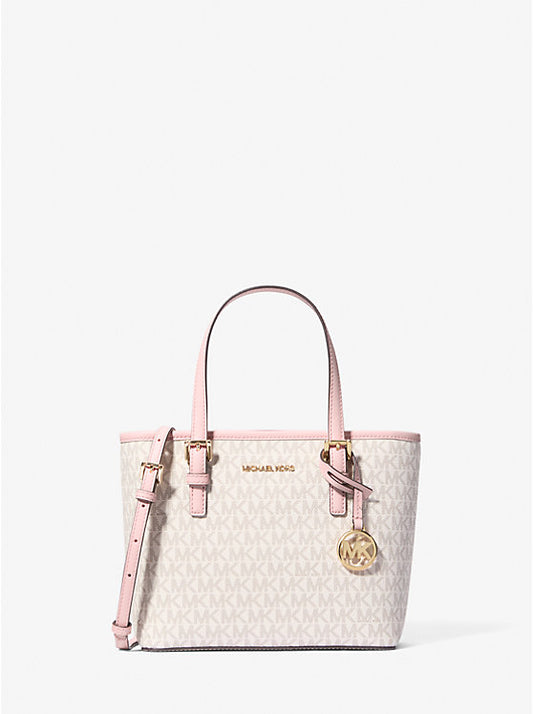 MICHAEL KORS Jet Set Travel XS Top-Zip Tote Vanilla Powder Blush