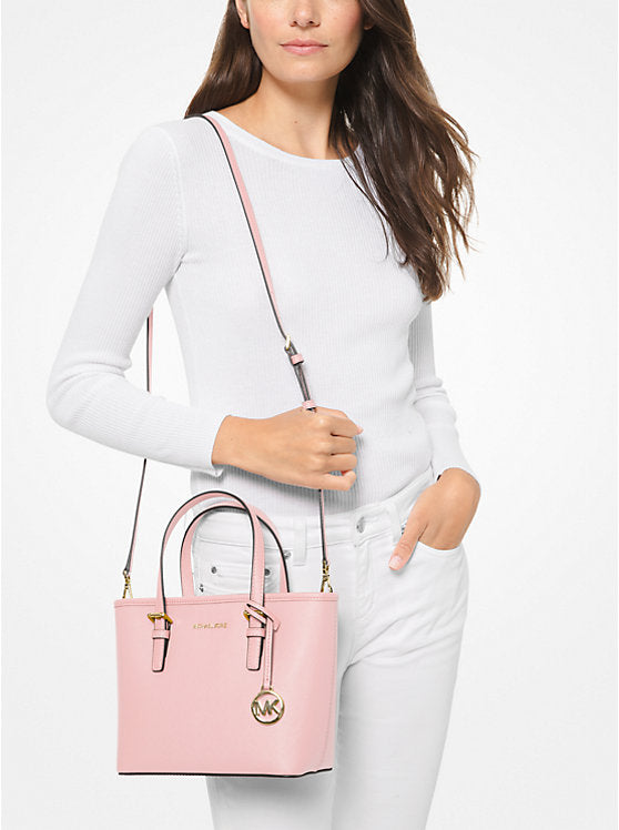 MICHAEL KORS Jet Set Travel XS Top-Zip Tote Powder Blush