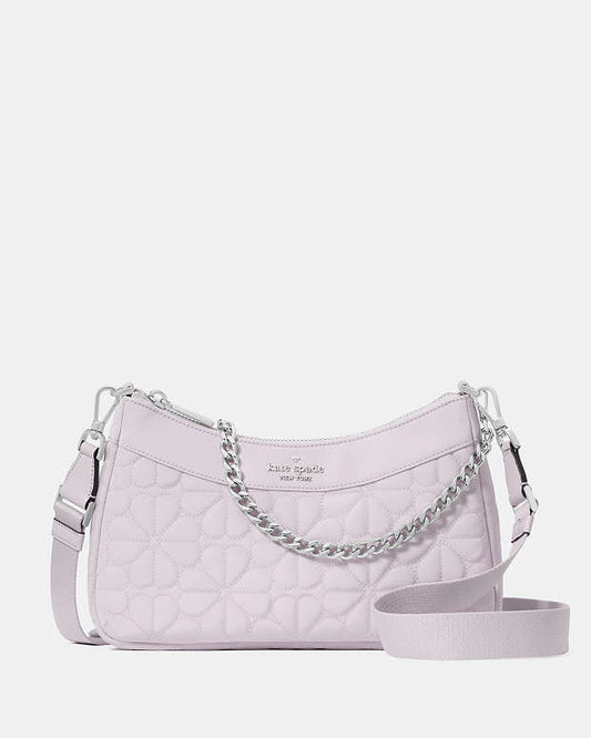 Kate Spade Spade Flower Quilted Fabric Convertible Pale Amertyst