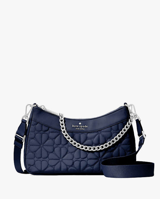 Kate Spade Spade Flower Quilted Fabric Convertible Parisian Navy