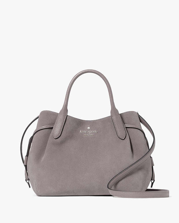 Kate Spade Dumpling Small Suede Hare Grey