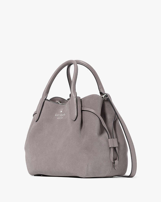 Kate Spade Dumpling Small Suede Hare Grey