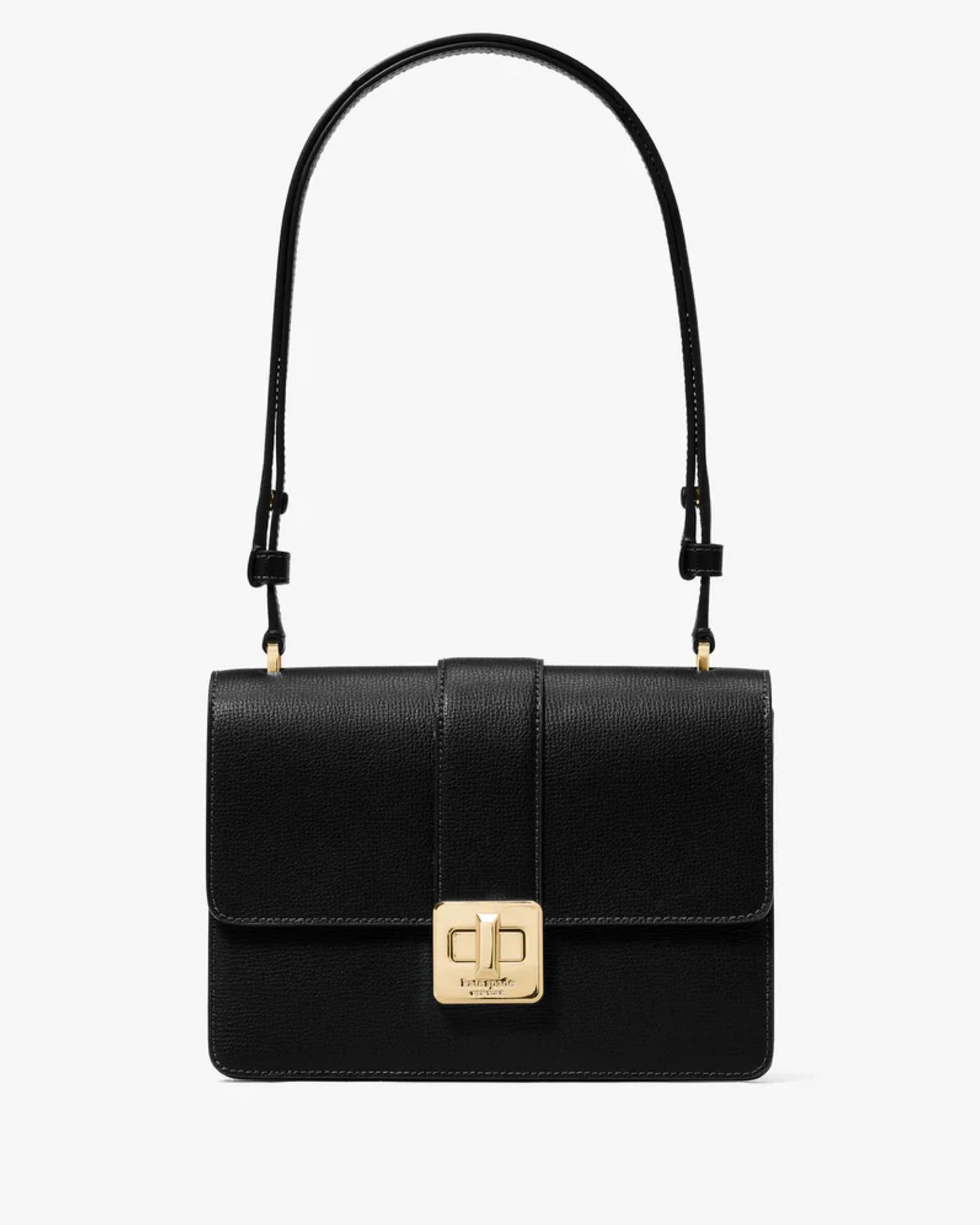 Kate Spade Phoebe Turnlock Shoulder Bag BLACK