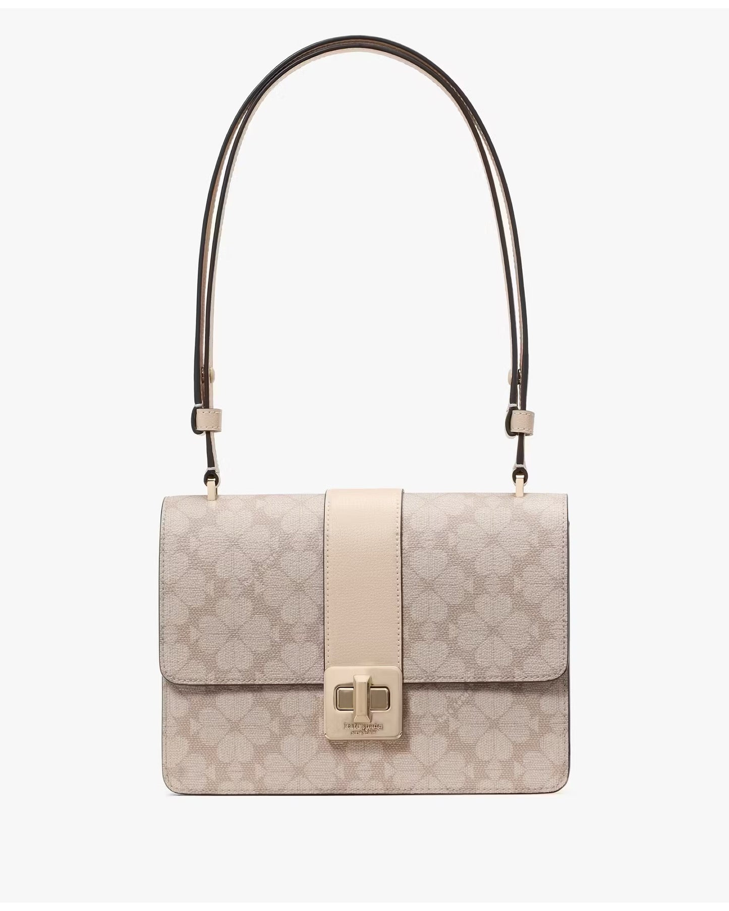 Kate Spade Phoebe Turnlock Shoulder Bag MERINGUE