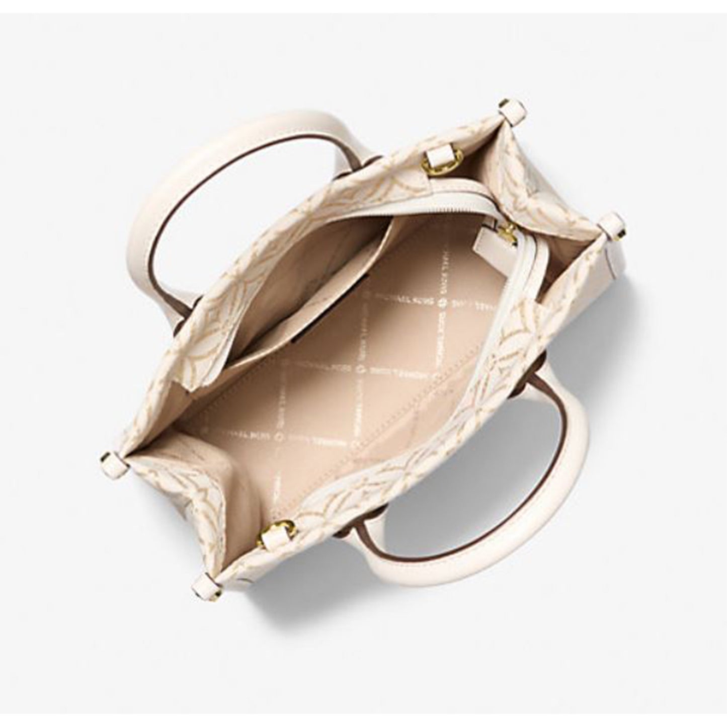 Michael Kors Mirella Small Metallic Logo Jacquard