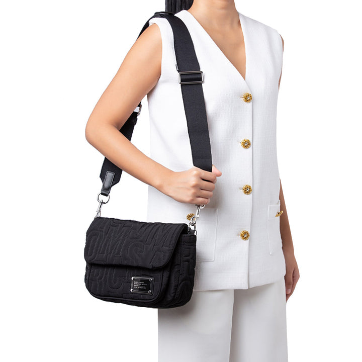 Marc Jacobs Jumbled Logo Messenger Black