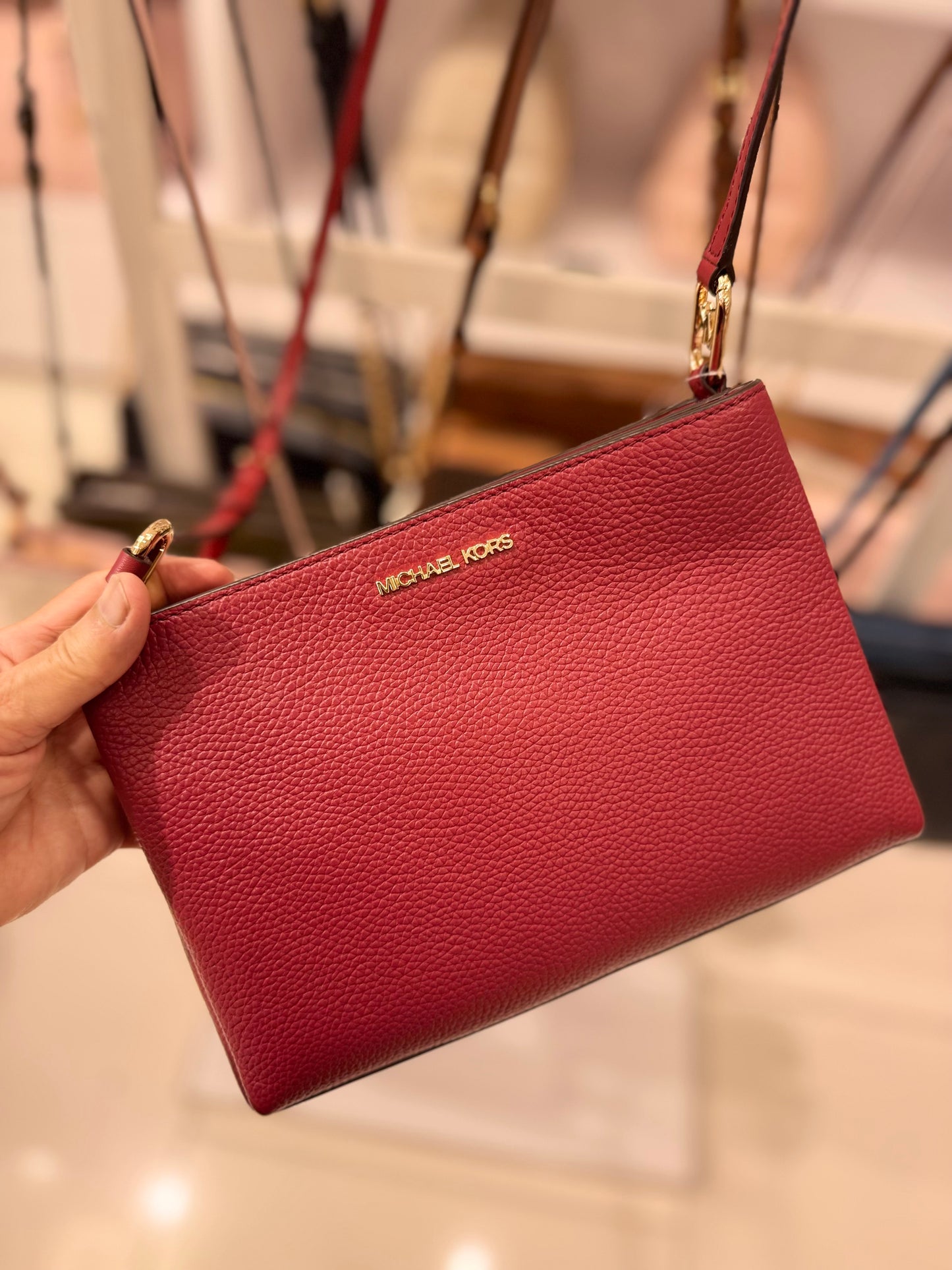 Michael Kors Trisha Crossbody Red